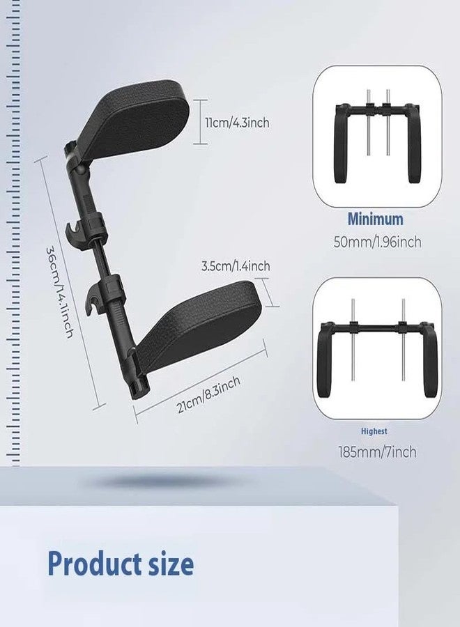 YOURKARTS.COM Headrest Cushion|Car Seat Headrest Support Pillow for Kids|Adjustable Travel Sleeping Head Support for Car|Side Neck Protector for Children & Adults|Universal Fit for Most Car Seats - Image 2
